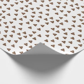 Pile von Poo emoji lächelnd kacke Geschenkpapier (Ecke)