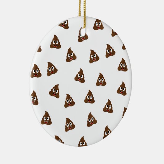 Pile von Poo emoji lächelnd kacke Keramik Ornament (Rechts)