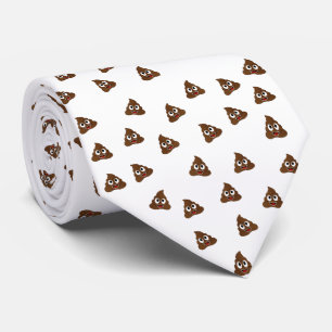 Pile von Poo emoji lächelnd kacke Krawatte