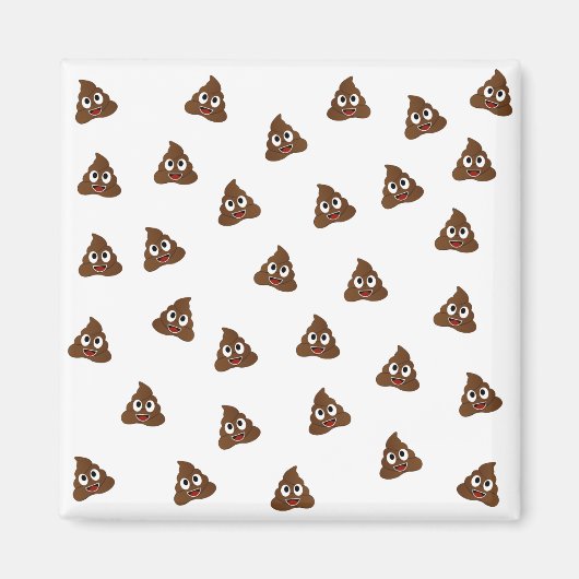 Pile von Poo emoji lächelnd kacke Magnet (Vorne)