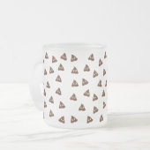 Pile von Poo emoji lächelnd kacke Mattglastasse (Vorderseite Links)