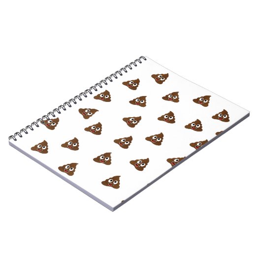 Pile von Poo emoji lächelnd kacke Notizblock (Linke Seite)