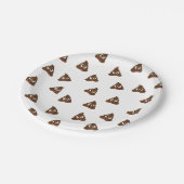 Pile von Poo emoji lächelnd kacke Pappteller (Schrägansicht)