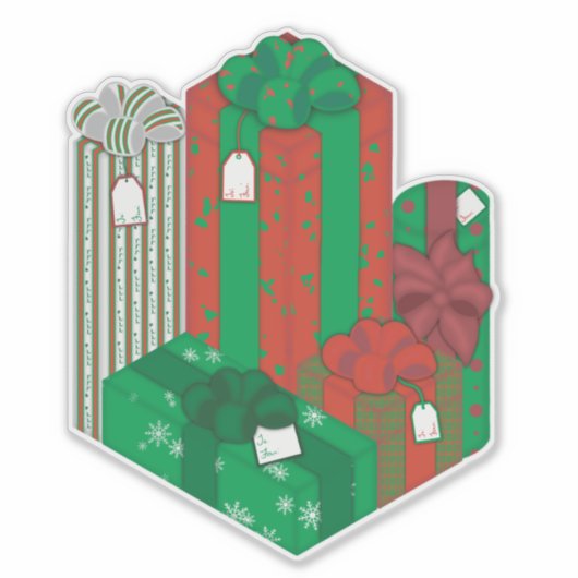 Pile von Presents Aufkleber (Vorderseite)