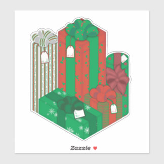 Pile von Presents Aufkleber