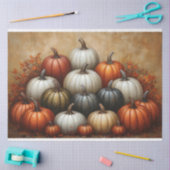 Pile von Pumpkins Decoupage Seidenpapier (Basteln)