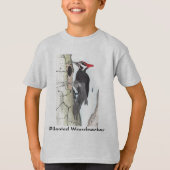 Pileated Specht auf KinderT - Shirt (Vorderseite)