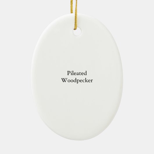 Pileated Specht, John Audubon Keramikornament (Hinten)