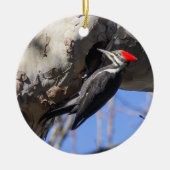 Pileated Specht Keramikornament (Vorne)