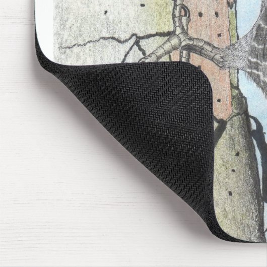 Pileated Specht-Mausunterlage Mousepad (Ecke)