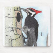 Pileated Specht-Mausunterlage Mousepad (Vorne)