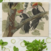 Pileated Woodpecker from Audubon Birds of America Geschirrtuch (Gefaltet)