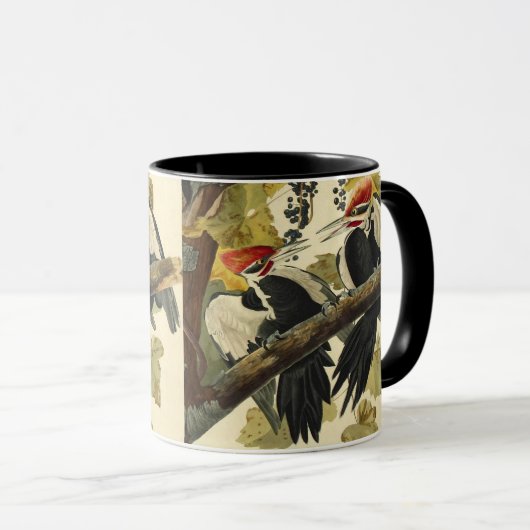 Pileated Woodpecker, John James Audubon Tasse (VorderseiteRechts)