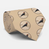 Pileated Woodpecker Tan Krawatte (Gerollt)