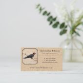 Pileated Woodpecker Tan Visitenkarte (Stehend Vorderseite)