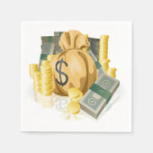 Piles aus dem Geldpapier Napkins Serviette (Vorderseite)