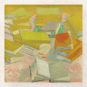 Piles französischer Romane | Vincent van Gogh Glasuntersetzer (Vorderseite)