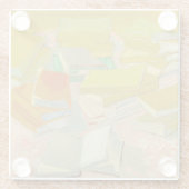 Piles französischer Romane | Vincent van Gogh Glasuntersetzer (Rückseite)