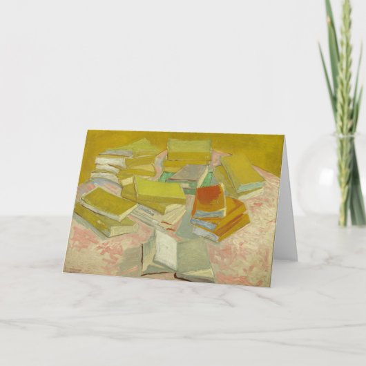 Piles französischer Romane | Vincent van Gogh Karte (Vorderseite)