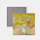 Piles französischer Romane | Vincent van Gogh Magnet (Vorderseite/Rückseite)