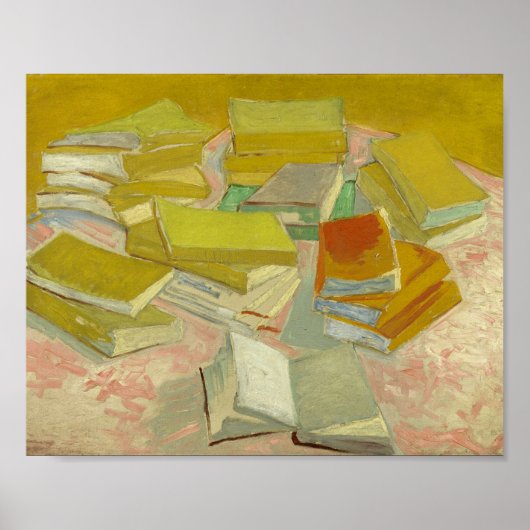Piles französischer Romane | Vincent Van Gogh Poster (Vorne)