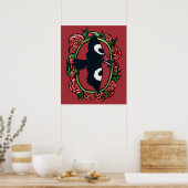 Piletierter Specker Bird Art Poster (Küche)