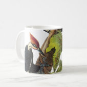 Piletin Woodpecker von Audubon Kaffeetasse (Vorderseite Links)