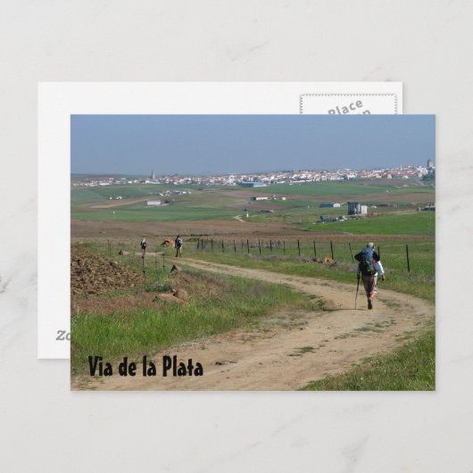 Pilger auf der VdlP-Postkarte Postkarte (Vorne/Hinten)