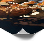 Pilger beten über Erntedank Poster (Ecke)