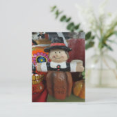 Pilger Dank sagen Postkarte (Stehend Vorderseite)