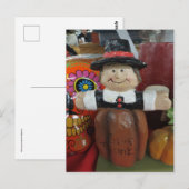 Pilger Dank sagen Postkarte (Vorne/Hinten)
