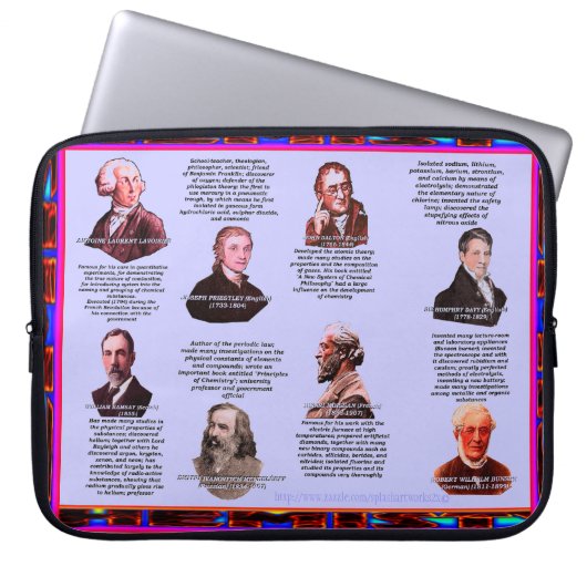 "Pilger der Chemie" Laptopschutzhülle (Vorderseite)