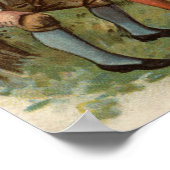 Pilger, die Ostereier ausstreichen Poster (Ecke)