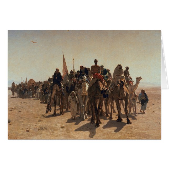 Pilger, die zu Mekka, 1861 gehen (Vorderseite (Horizontal))