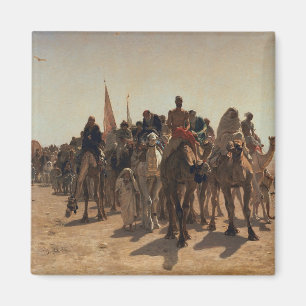 Pilger, die zu Mekka, 1861 gehen Magnet