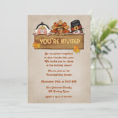 Pilger-Erntedank-Einladung Einladung (Stehend Vorderseite)