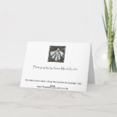 Pilger-gehende Karte (Rückseite)