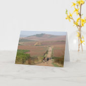 Pilger-gehende Karte (Gelbe Blume)