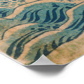 Pilger im Wasserfall von Kirifuri auf dem Kurokami Poster (Ecke)