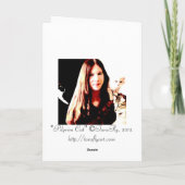 Pilger-Katzen-Puritaner in der Feiertagskarte (Rückseite)