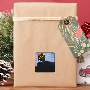 Pilger Lucy Quadratischer Aufkleber