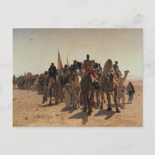 Pilger nach Mekka 1861 Postkarte (Vorderseite)