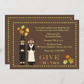 Pilger-Paar-Erntedank-Einladung Einladung (Vorne/Hinten)