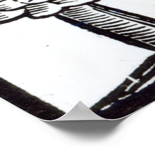 Pilger starten in die Neue Welt Poster (Ecke)