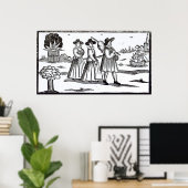 Pilger starten in die Neue Welt Poster (Heimbüro)