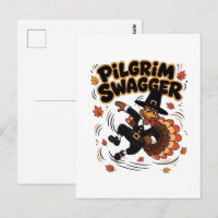 Pilger Swagger Truthahn Erntedankfest Dab Dabbing