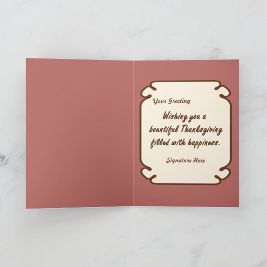 Pilger-Teddybär Feiertagskarte (Innenseite)