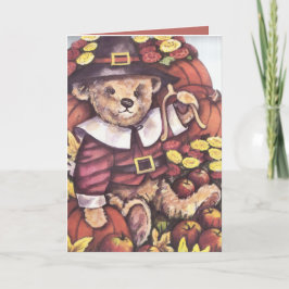 Pilger-Teddybär Feiertagskarte