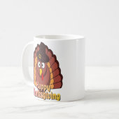 Pilger Truthahn Kaffeetasse (Vorderseite Links)