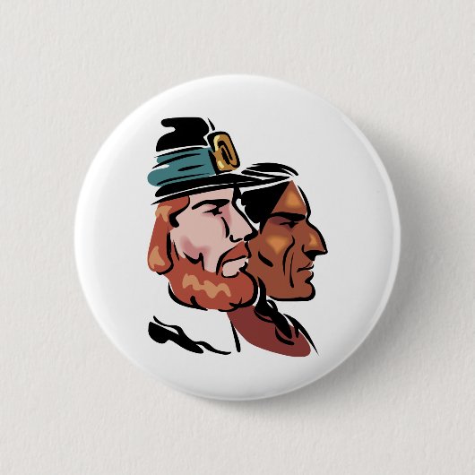 Pilger u. Eingeborener Button (Vorderseite)